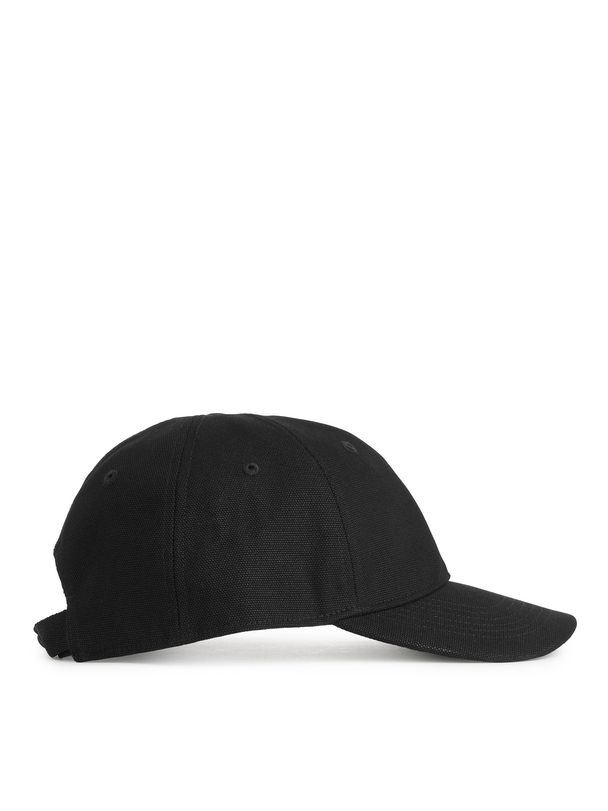 ARKET Cotton Canvas Cap Black