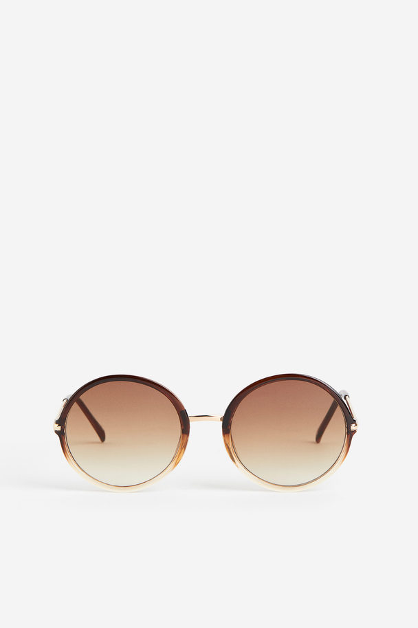 H&M Round Sunglasses Brown