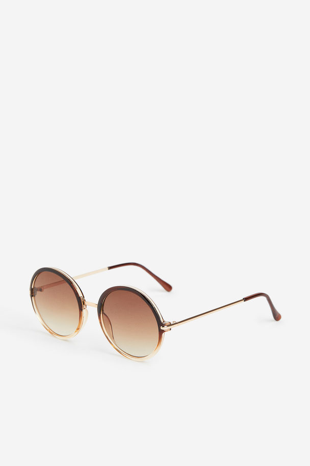 H&M Round Sunglasses Brown