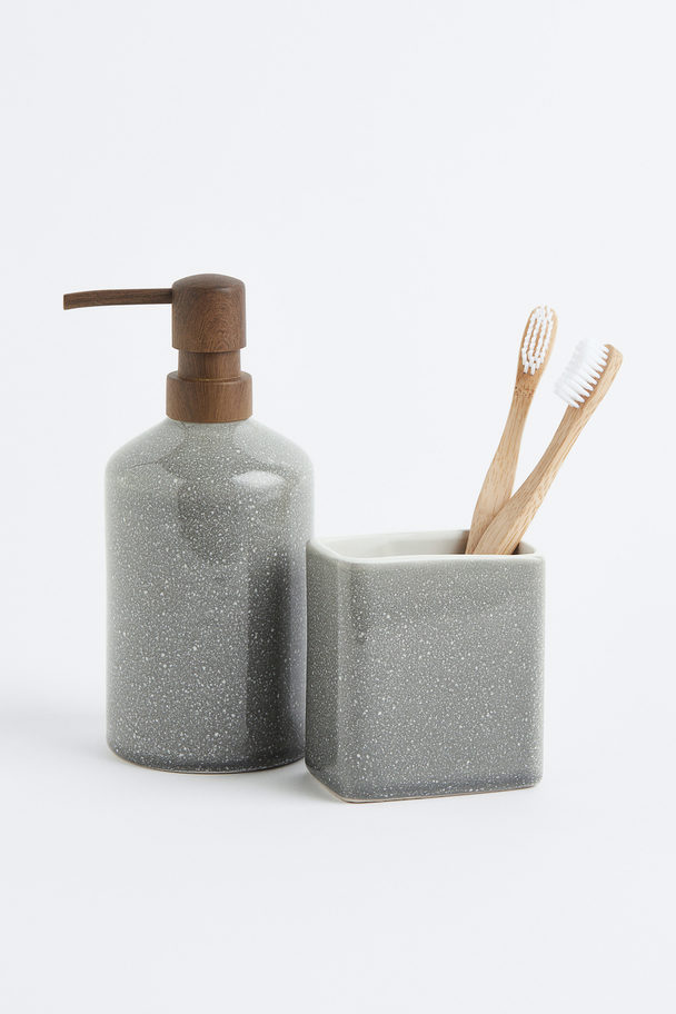 H&M HOME Stoneware Soap Dispenser Grey
