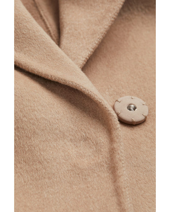 H&M Wool-blend Coat Beige