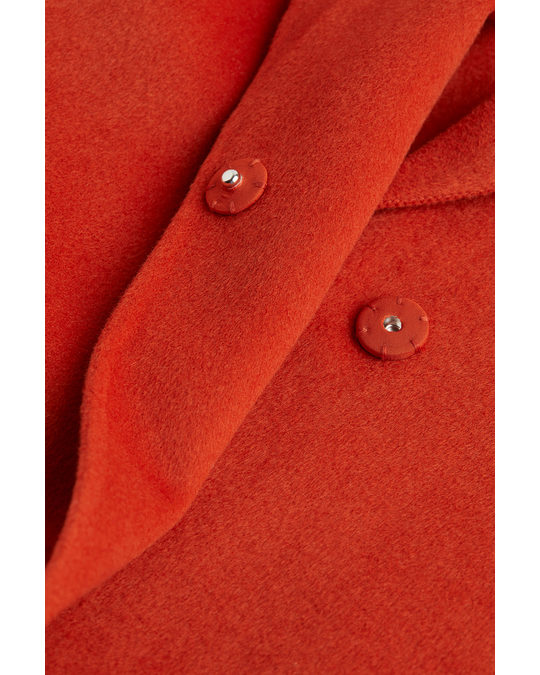 H&M Wool-blend Coat Orange