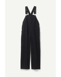 Baggy Dungarees Black