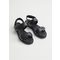 Velcro Strap Leather Sandals Leather