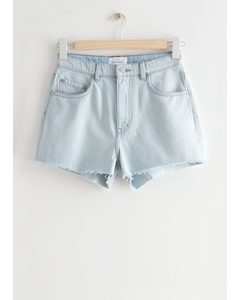Dream Cut Jeans-Shorts Hellblau