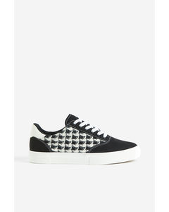 Textured Trainers Black/patterned