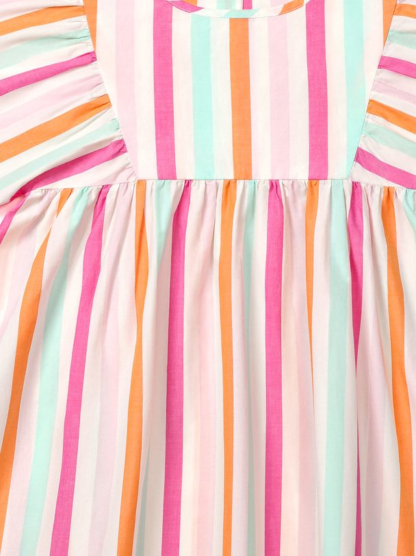 ARKET Kleid aus Baumwoll-Popeline Mehrfarbig