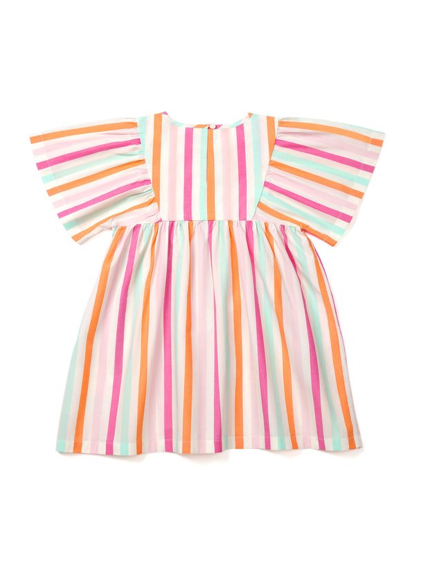 ARKET Cotton Poplin Dress Multicolour