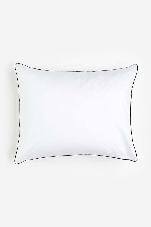 H&M HOME Cotton Sateen Pillowcase White