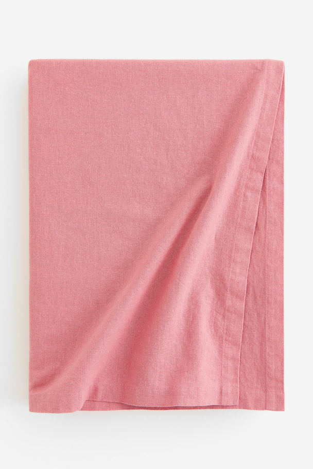 H&M HOME Linen-blend Tablecloth Pink