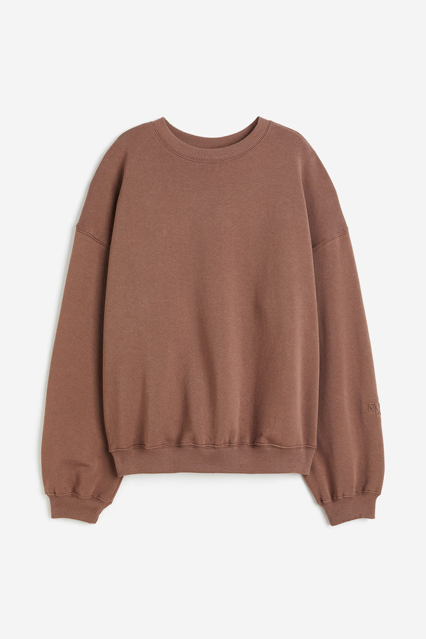 H&M Drymove™ Sports Sweatshirt Brown