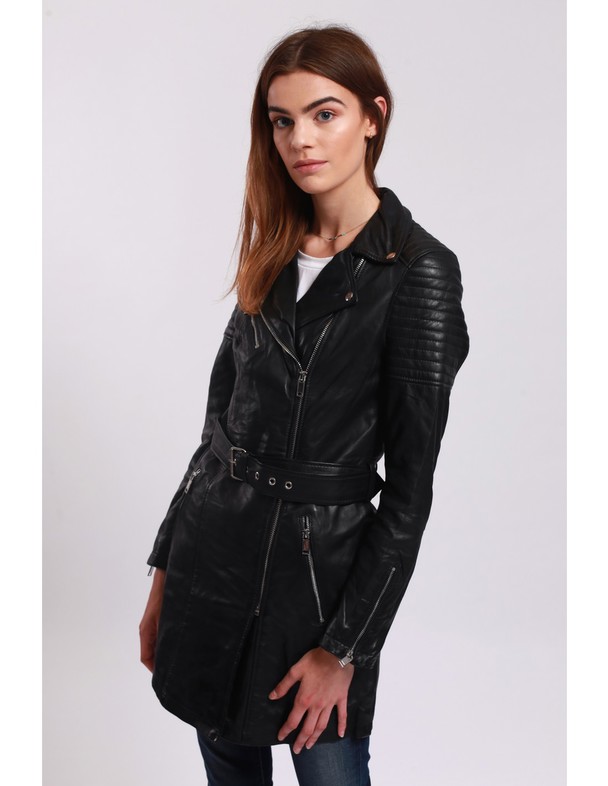 Le Temps des Cerises Leather Jacket Lainna