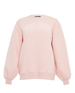 West Coast Embroidered Crew Neck Pullover