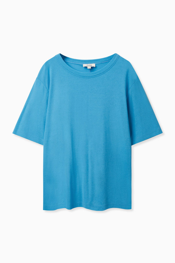 COS Regular-fit Jersey T-shirt Blue