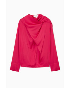 Scarf-detail Blouse Bright Pink