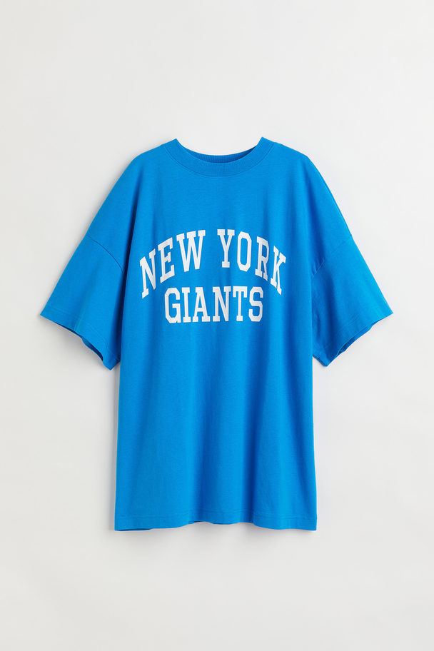 Long printed T-shirt - Grey marl/New York Giants - Ladies