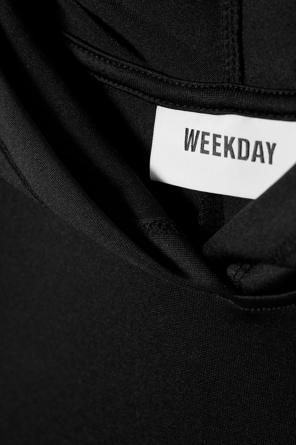 Weekday Emily Tankjurk Met Capuchon Zwart