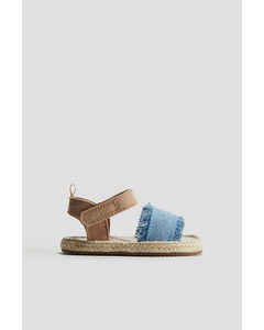 Sandaler Med Hæl Denimblå