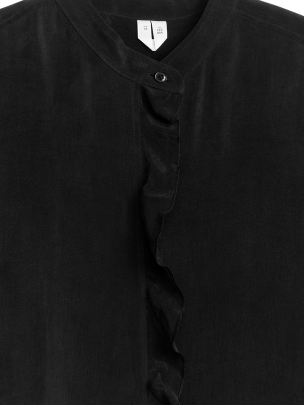 ARKET Frill Dress Black
