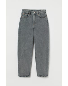 Loose Straight Regular Jeans Denimgrå