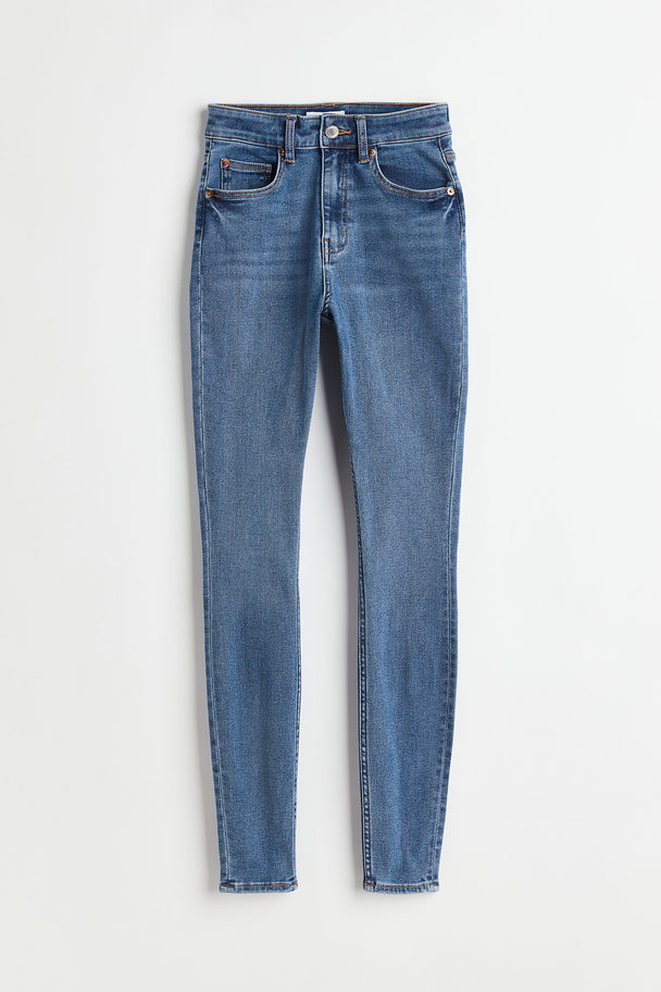 H&M Skinny High Ankle Jeans Denimblauw