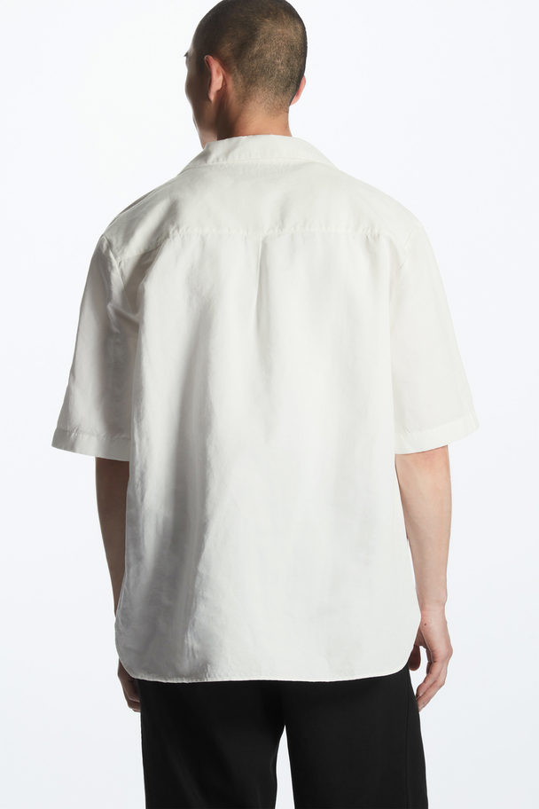 COS Relaxed-fit Camp-collar Shirt White