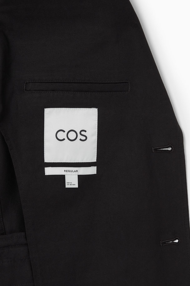 COS Unstructured Blazer - Regular Black