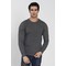 Round Neck Buttoned Shoulder Sweater