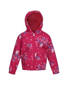 Regatta Childrens/kids Peppa Pig Flowers Waterproof Jacket