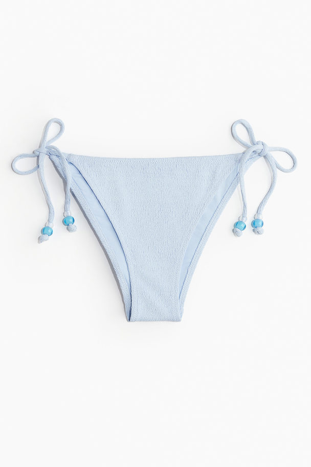 H&M Bikinitanga Met Strikbandjes Lichtblauw