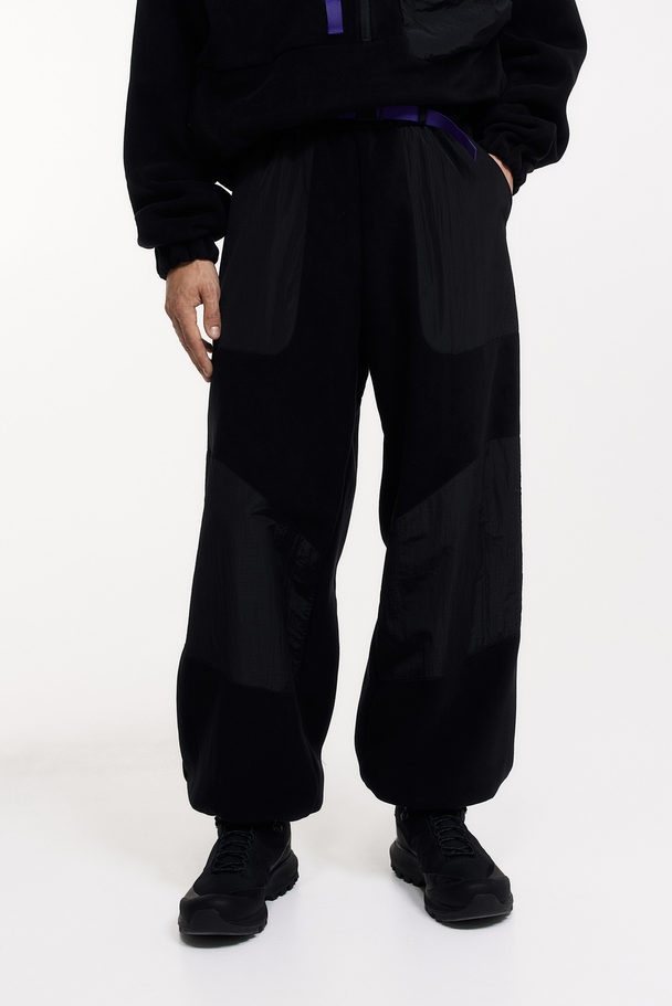 H&M Fleece Trousers Black