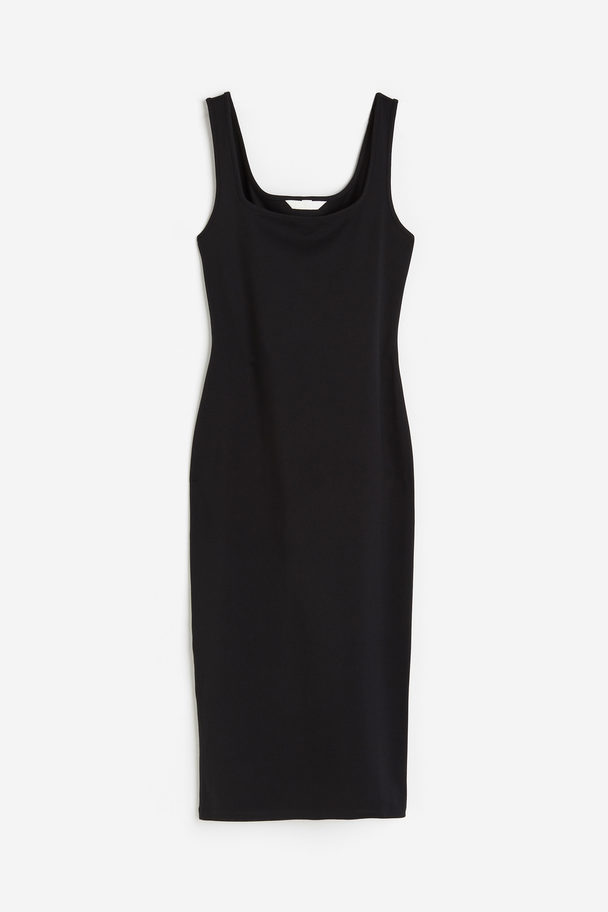 H&M Jersey Bodycon Dress Black