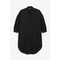 Puff Sleeve Shirt Dress Black