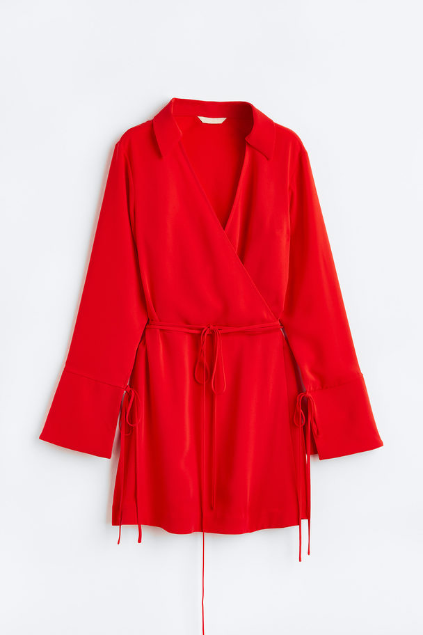 H&M Wrap Dress Red