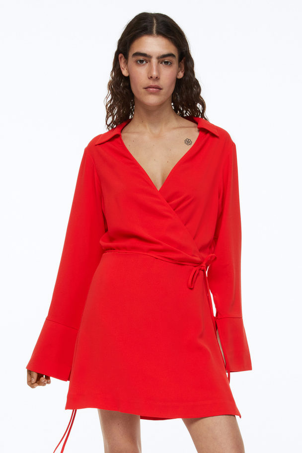 H&M Wrap Dress Red