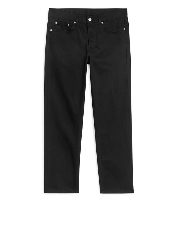 ARKET Park Cropped Regular Fit Rechte Jeans Stay Black