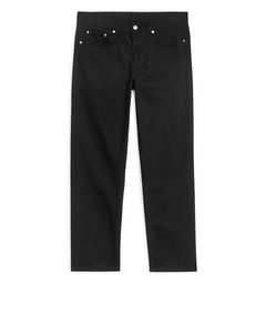 PARK CROPPED Regular Straight Jeans Nicht verblassendes Schwarz