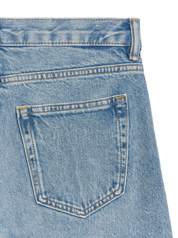 ARKET Park Cropped Raka Jeans Med Klassisk Passform Ljusblå