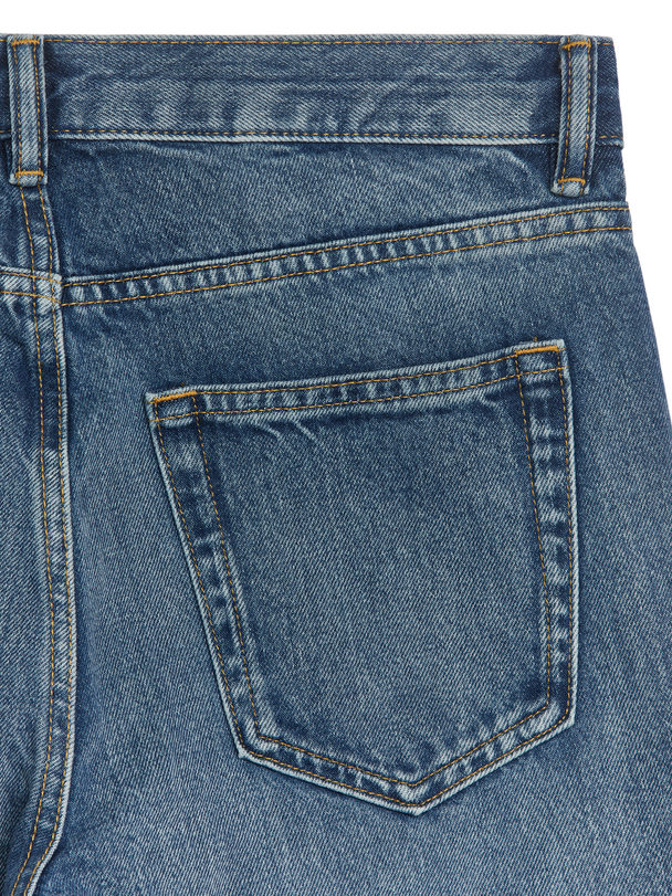 ARKET Park Cropped Raka Jeans Med Klassisk Passform Vintageblå
