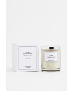Lidded Scented Candle White/voile D'orchidée
