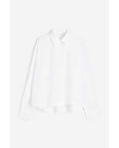 Oversized Skjorte Hvid