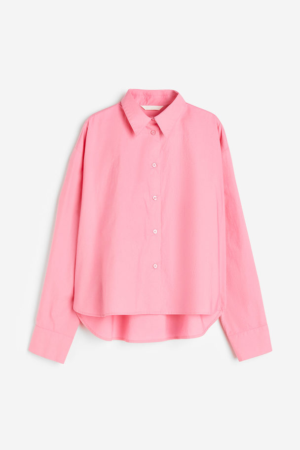 H&M Oversized Shirt Pink