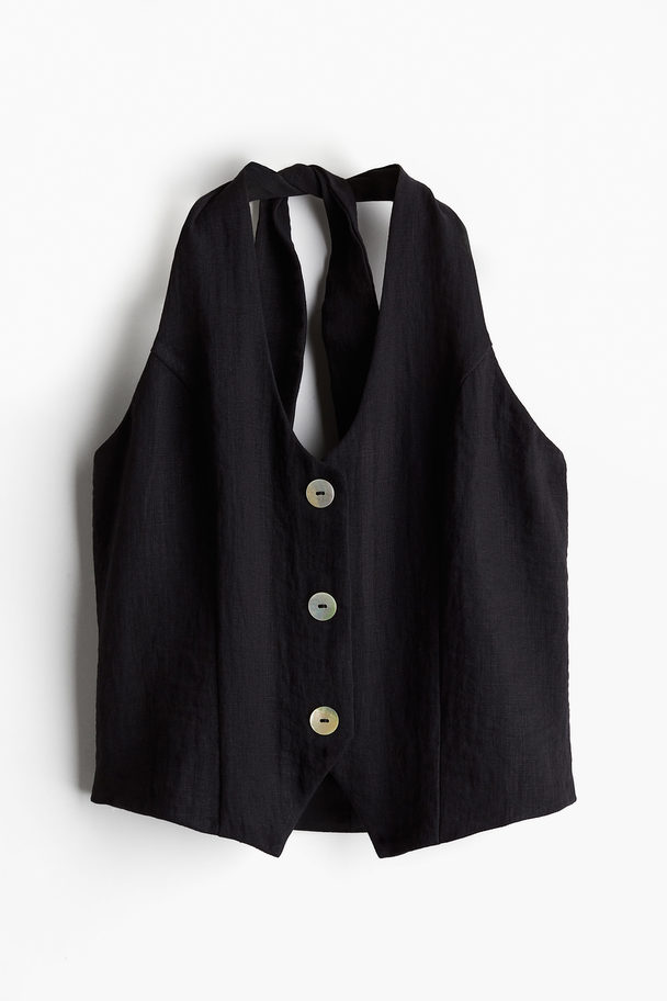 H&M Anzuggilet mit Neckholder Schwarz