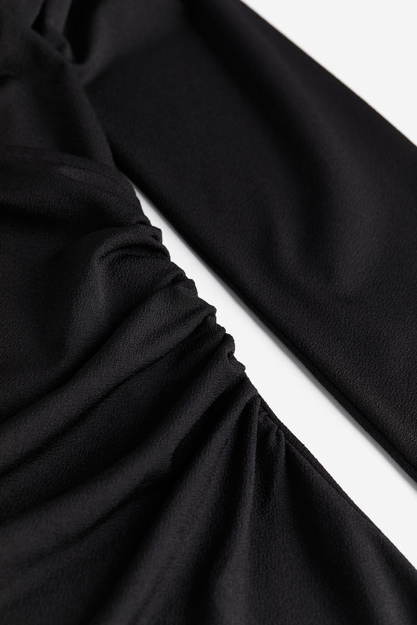 H&M Wrap Shirt Dress Black