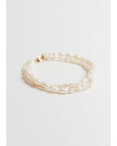 Delicate Mother Of Pearl Bracelet Pearl White