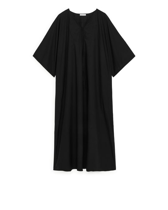 Arket V-neck Tunic Dress Black