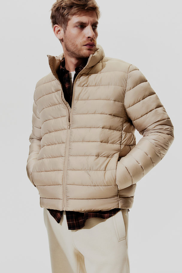H&M Lightweight Puffer Jacket Beige