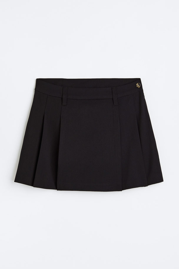 H&M Pleated Skirt Black
