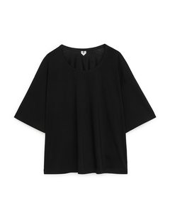 Wide-fit T-shirt Black