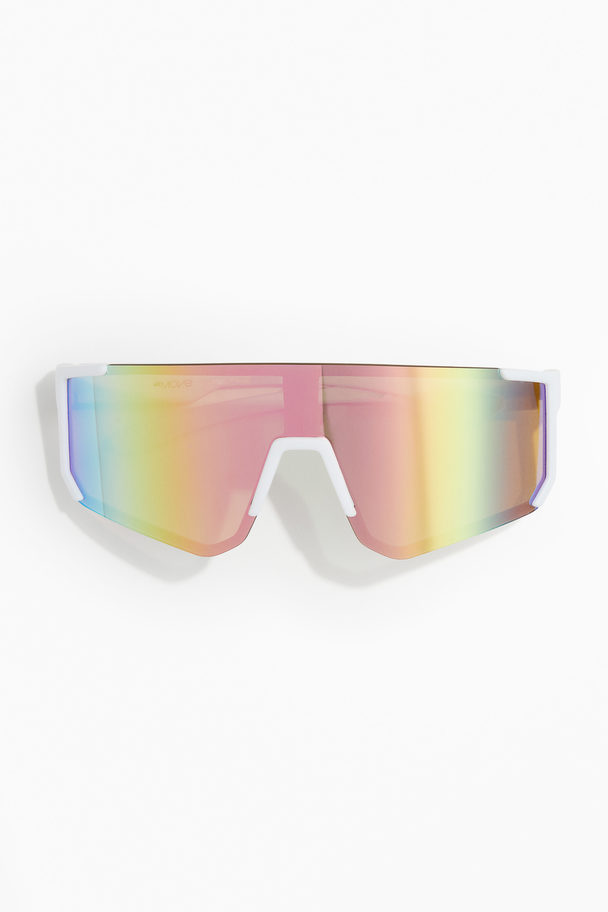 H&M Bruchsichere Sport-Sonnenbrille Weiß